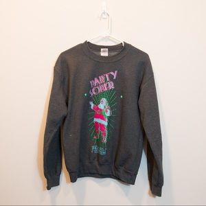 Santa Party Sober Crewneck